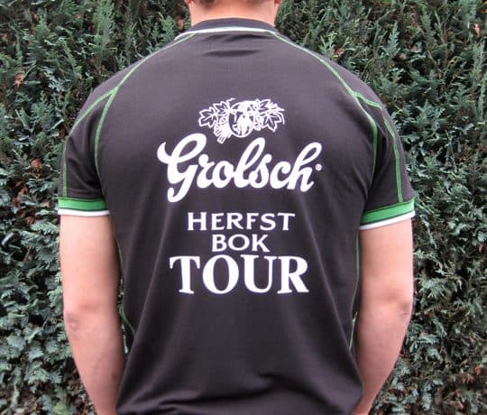 Logo op kleding Grolsch